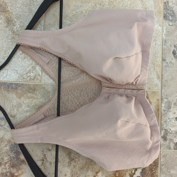 48B/C/D Nude Front-Close Glamorise Bra Minimalist Simple Neutral - Picture 1 of 9